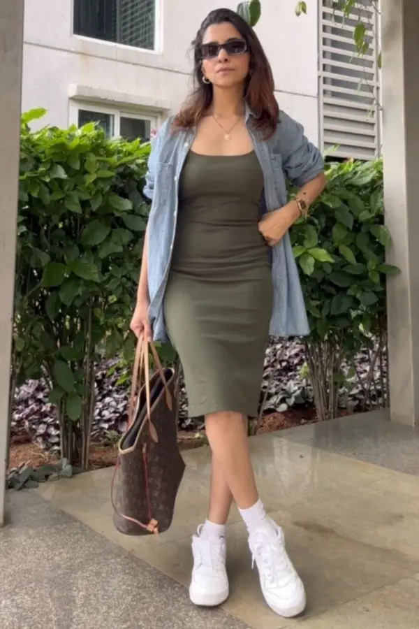 Shirt Over Dress Outfit