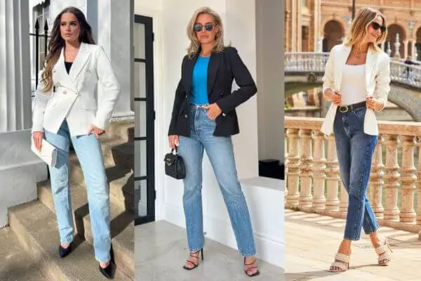 Blazer With Jeans Outfits For Women