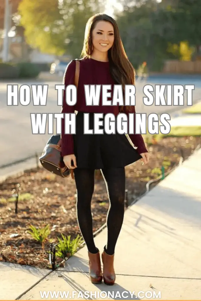 How to Wear a Skirt with Leggings