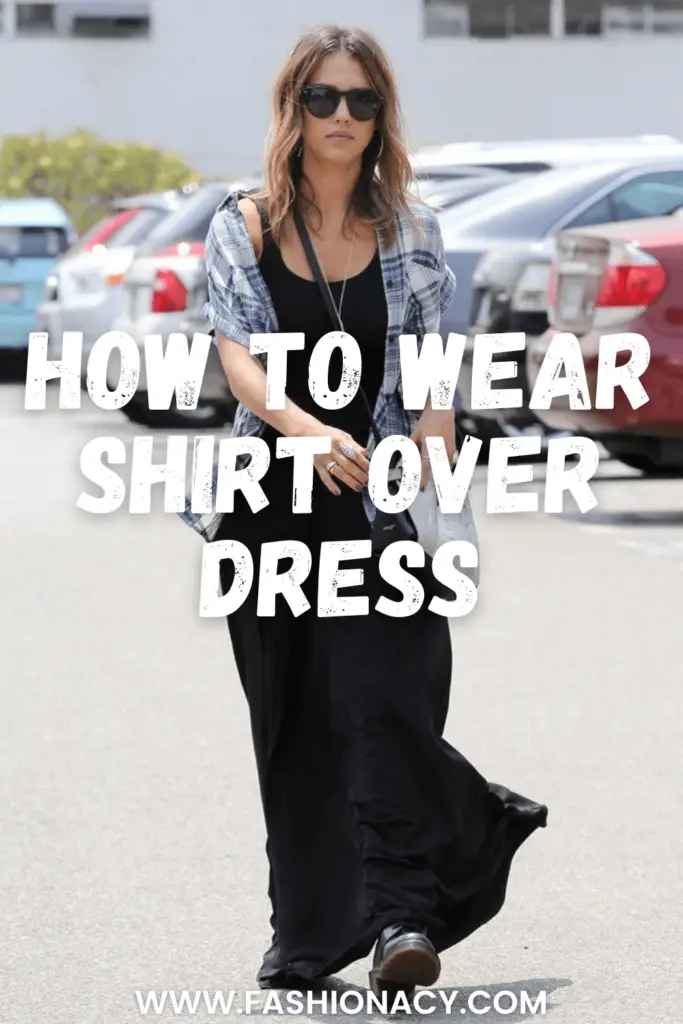 how-to-wear-shirt-over-dress