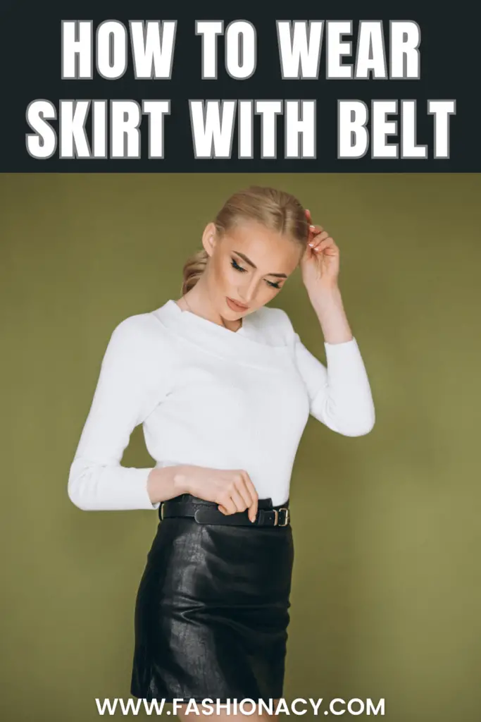 How to Wear Skirt With Belt