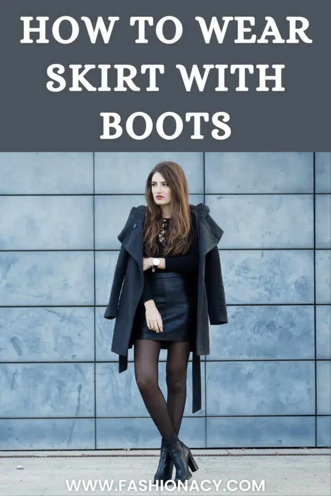 How to Wear Skirt With Boots