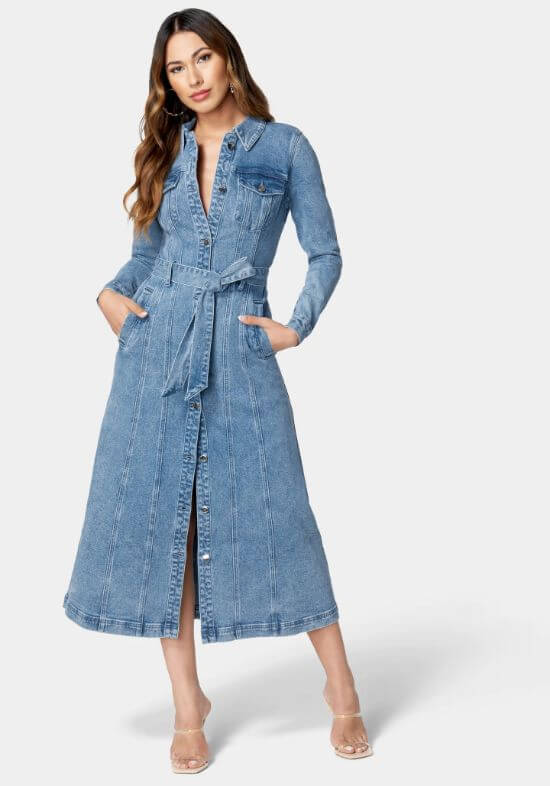 long-denim-dress-outfit-fall