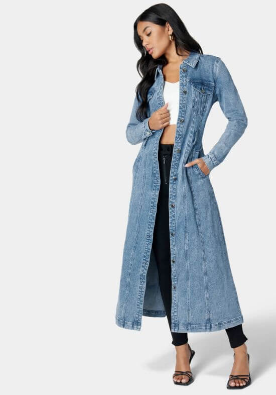 long-denim-dress-outfit-summer