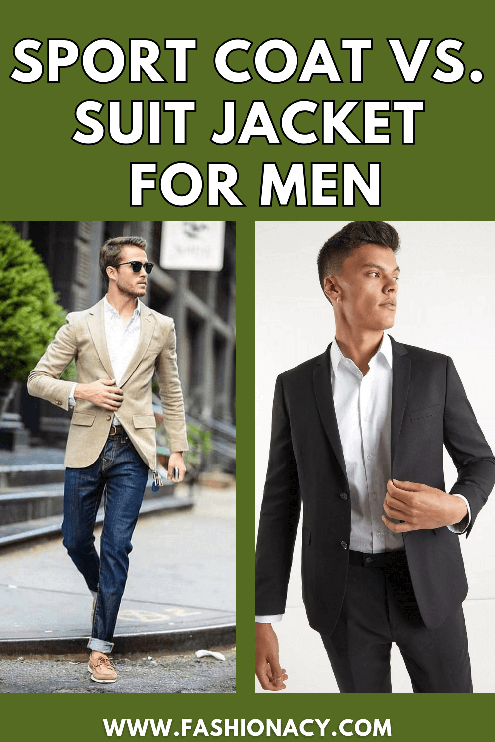 Sport Coat vs. Suit Jacket for Men Difference