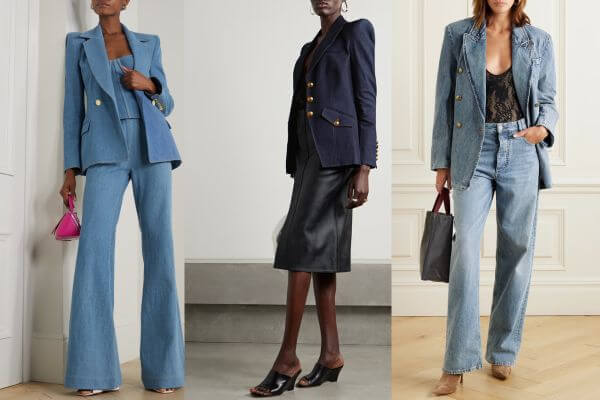 Denim Blazer Outfits For Women