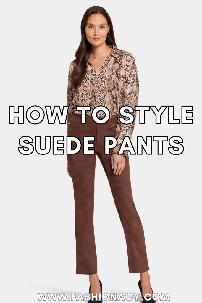 How to Style Suede Pants