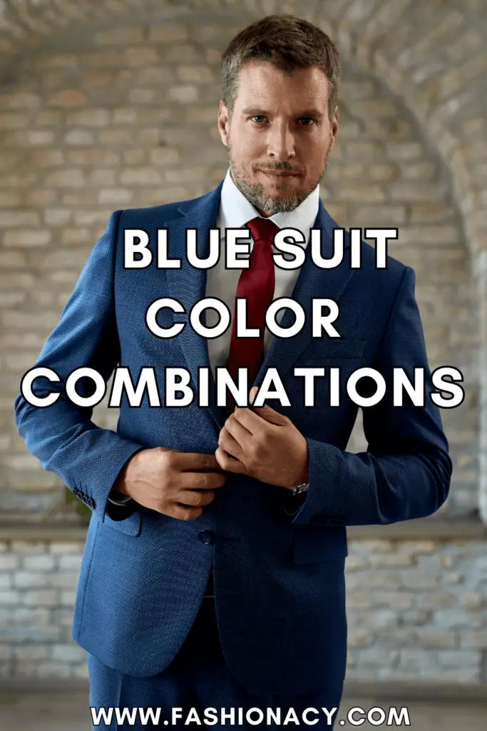 Blue Suit Color Combinations Men