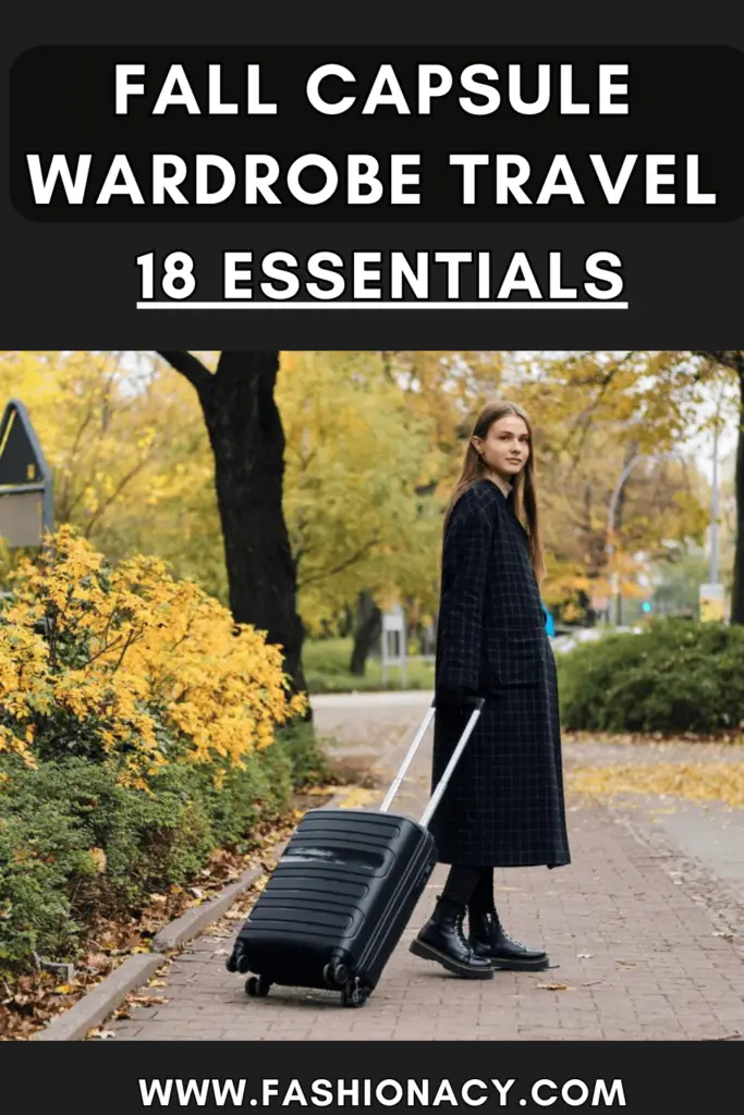 Fall Capsule Wardrobe Travel