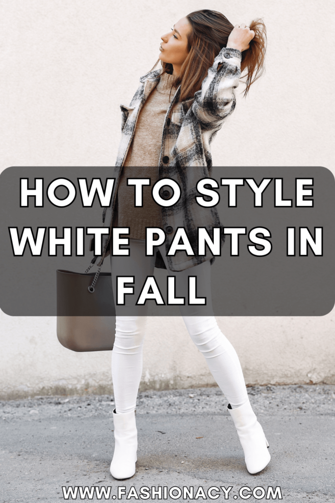 How to Style White Pants in Fall