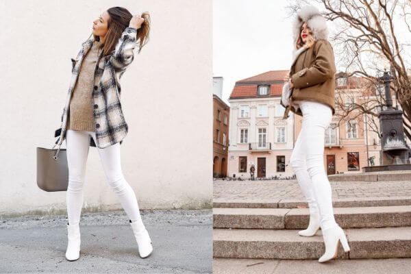 How to Style White Pants in Fall & Winter