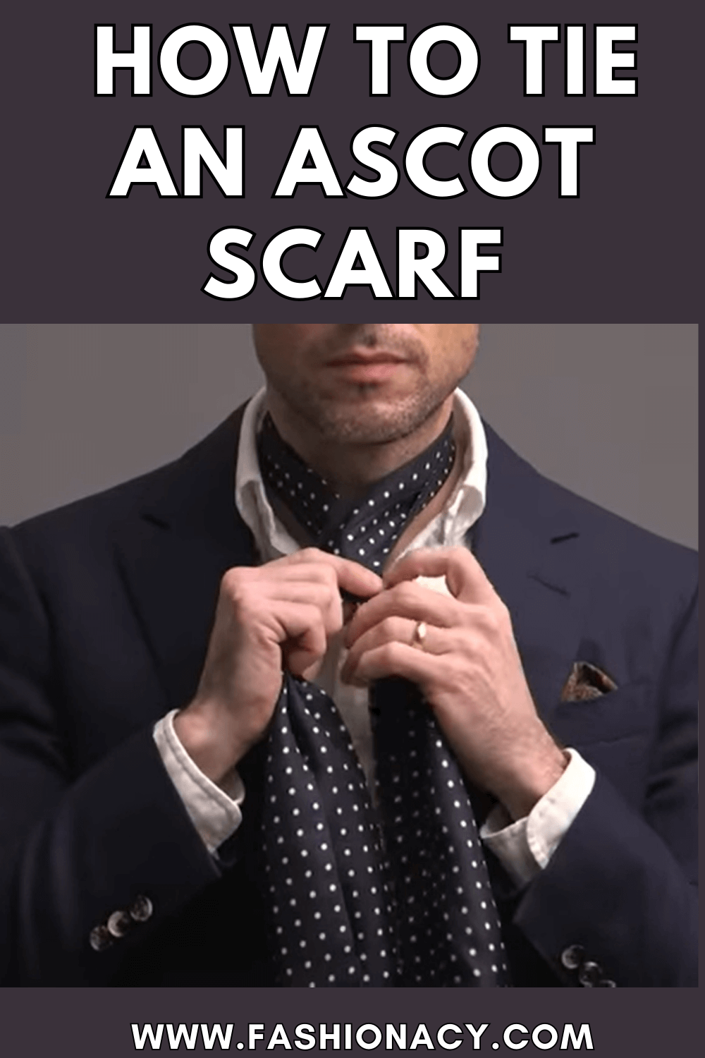 how to wear an ascot tie