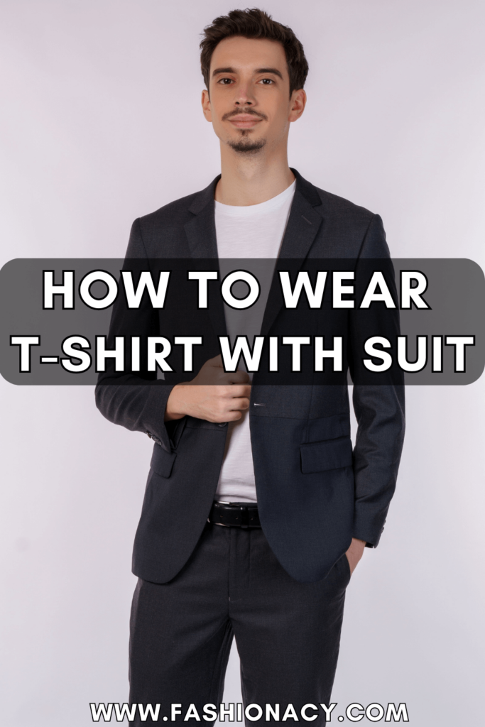 How to Wear T-Shirt With Suit, Men Fashion