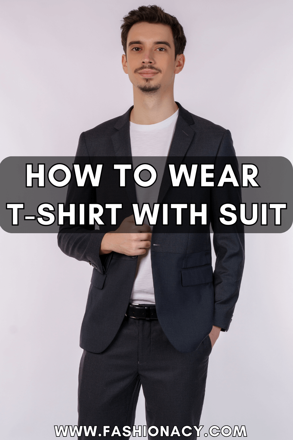 How to Wear TShirt With Suit, Men Fashion