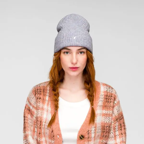 Wool Cable Beanie Hat