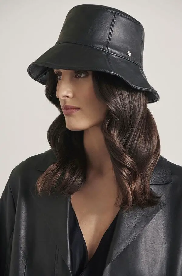 Leather Bucket Hat