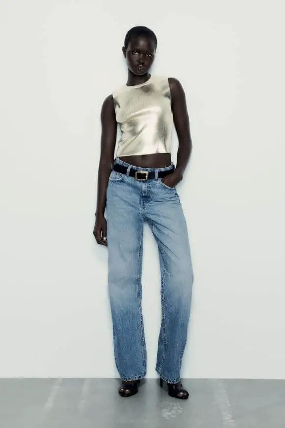 metallic-top-with-jeans