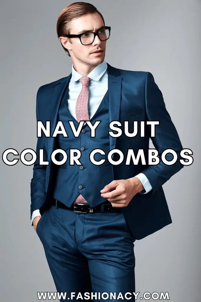 Navy Suit Color Combos - What Color Tie & Shirt With Navy Suit?
