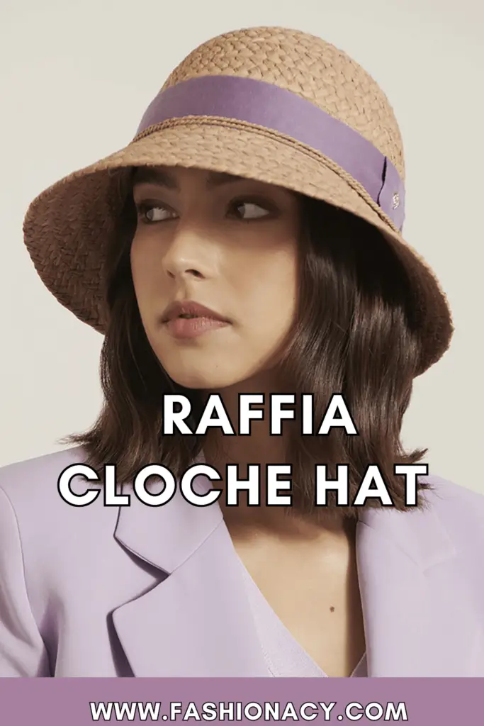 raffia cloche hat