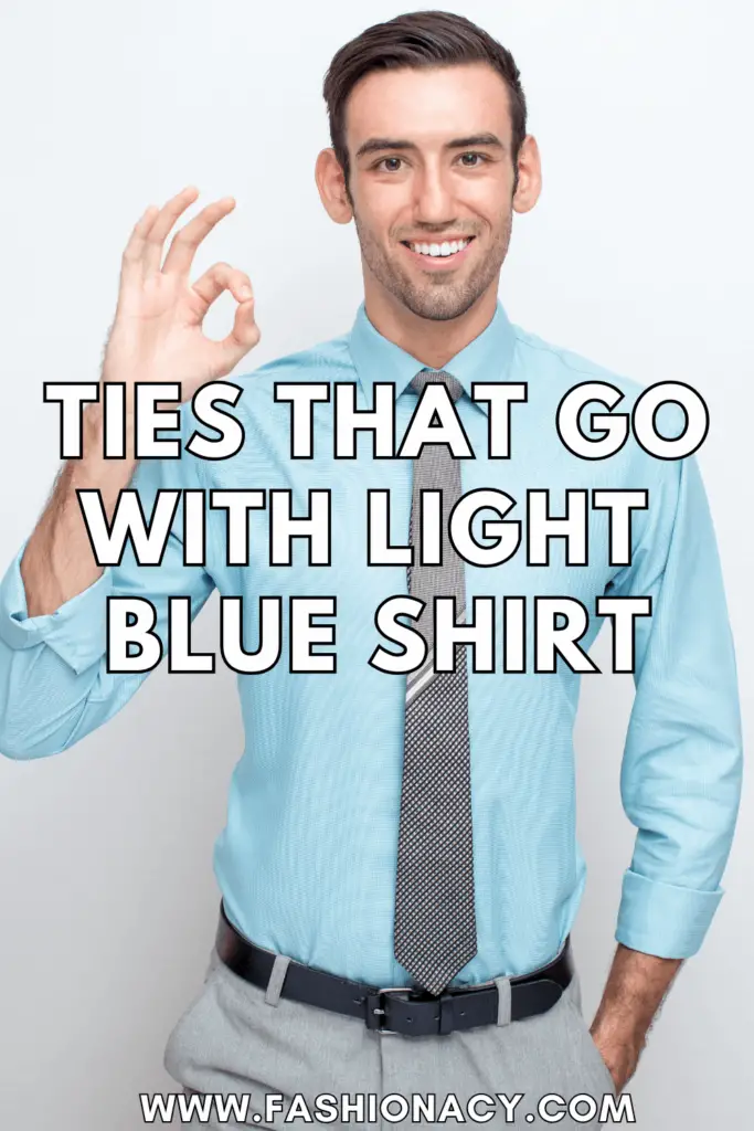 Ties That Go With Light Blue Shirt