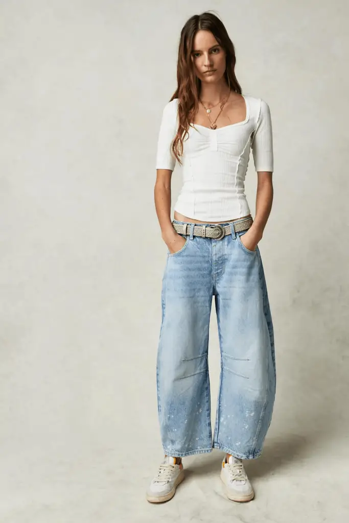 5 Barrel Jeans Outfits