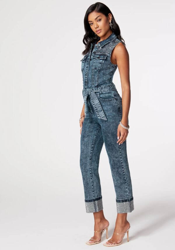 Denim Jumpsuit Outfit Night Out