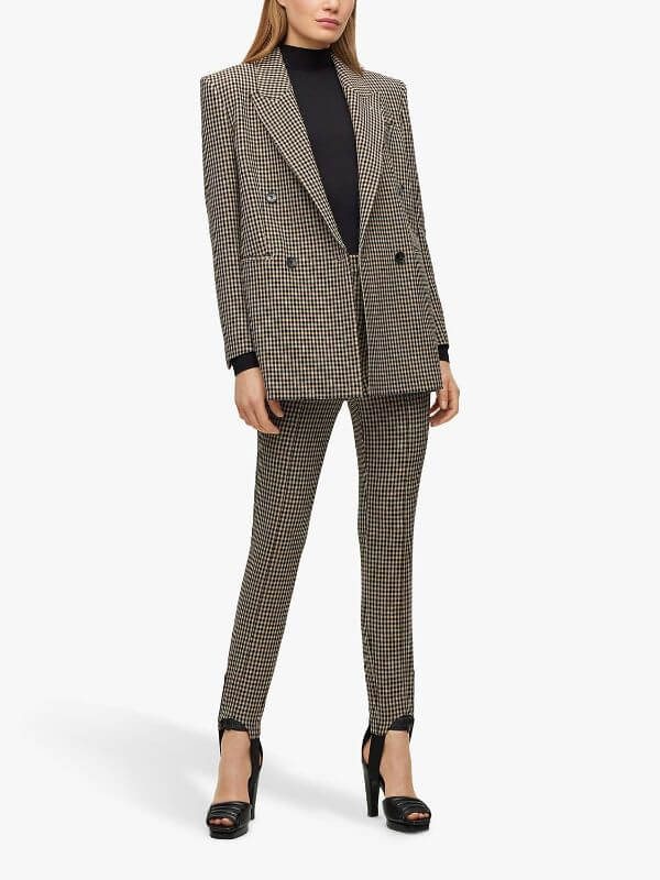 Dogtooth Blazer Outfit Work