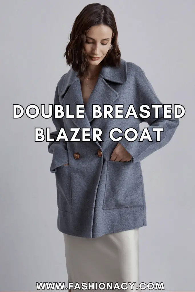 Double Breasted Blazer Coat