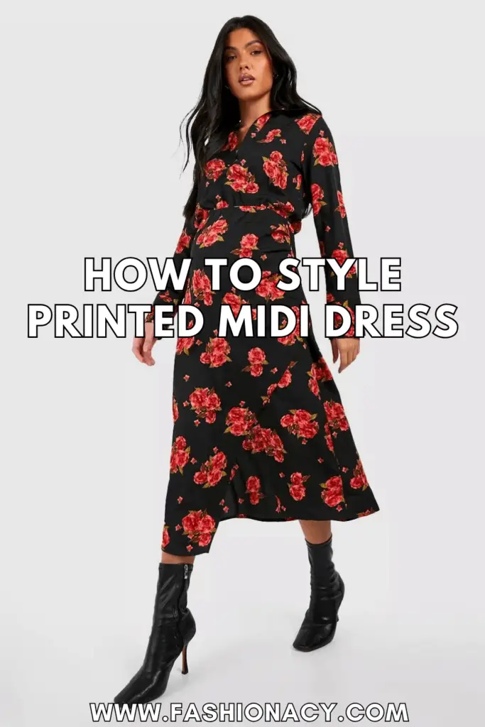 How to Style Printed Midi Dress