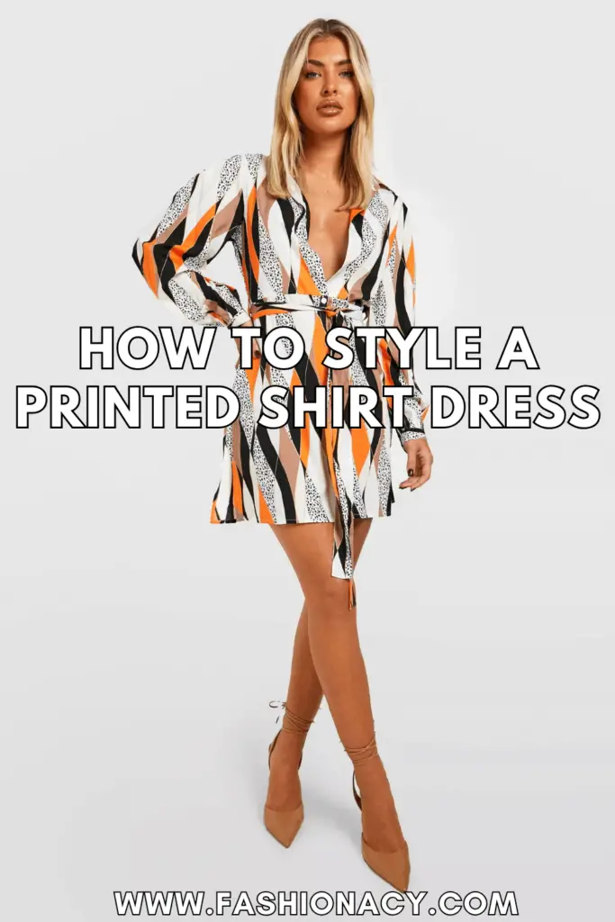 How to Style Printed Shirt Dress