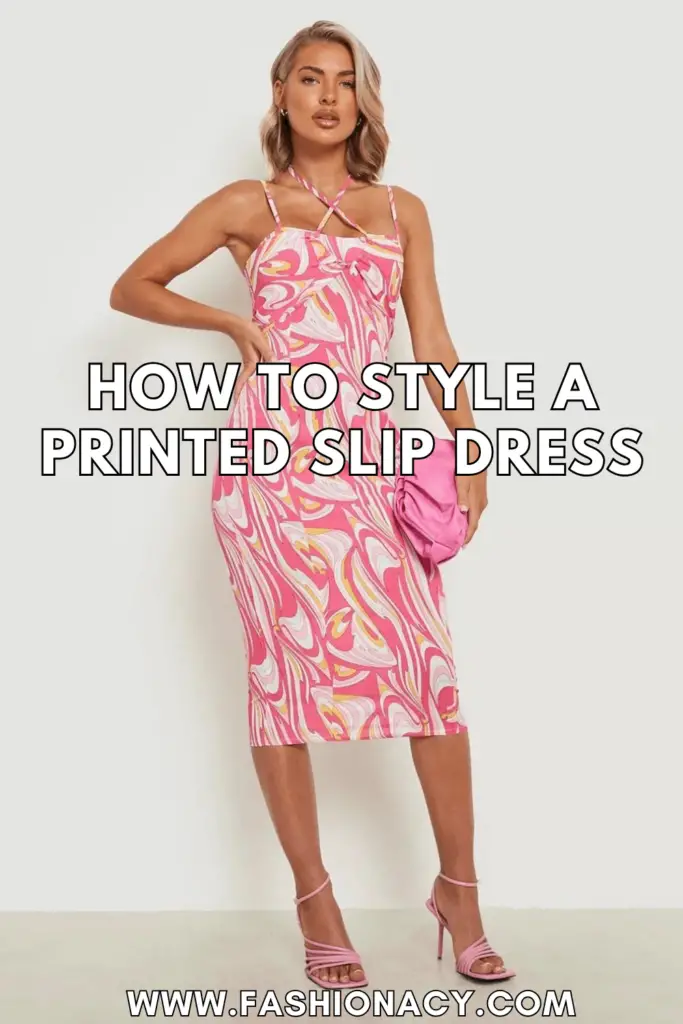 How to Style Printed Slip Dress