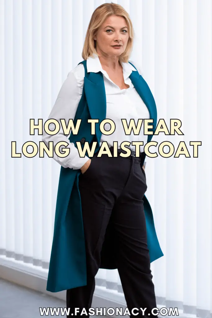 How to Wear Long Waistcoat Women
