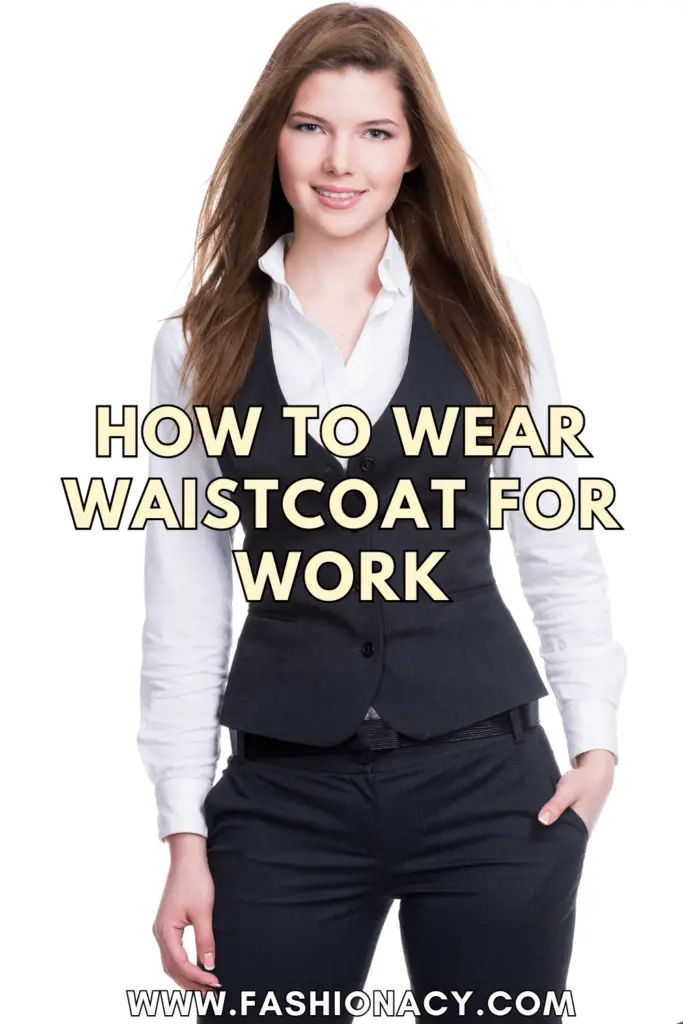 How to Wear Waistcoat Women Work Outfit