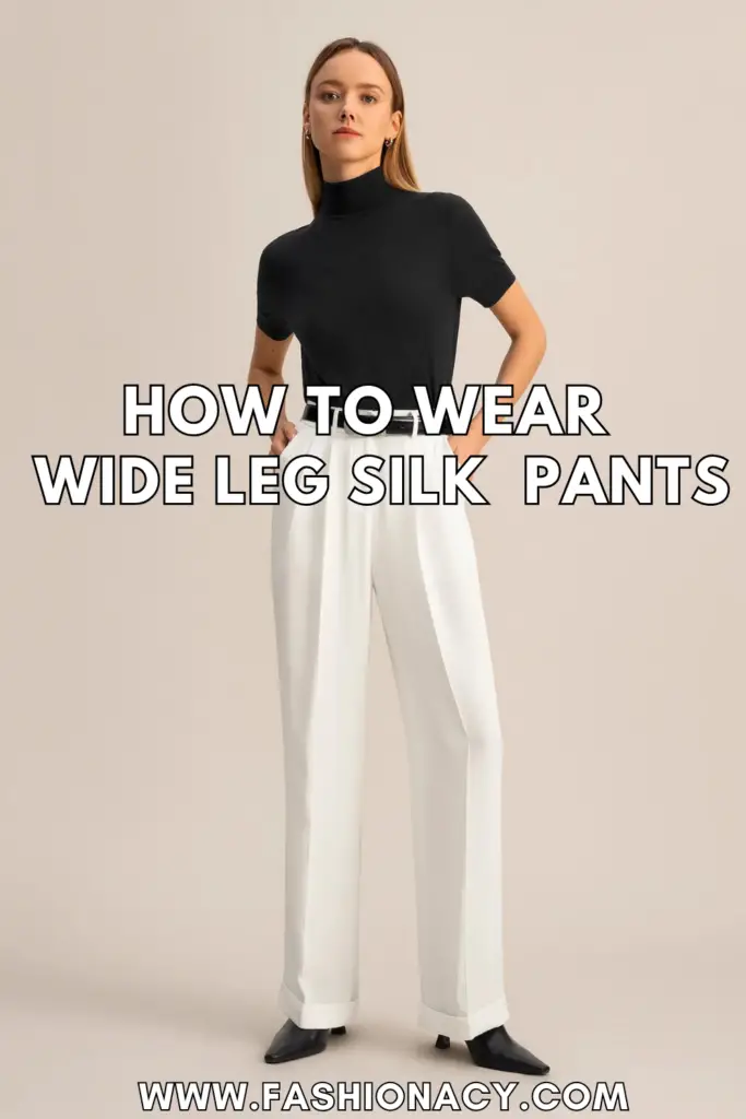 How to Wear Wide Leg Silk Pants