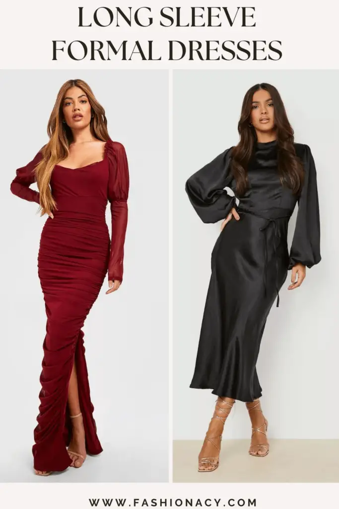 Long Sleeve Dresses Formal