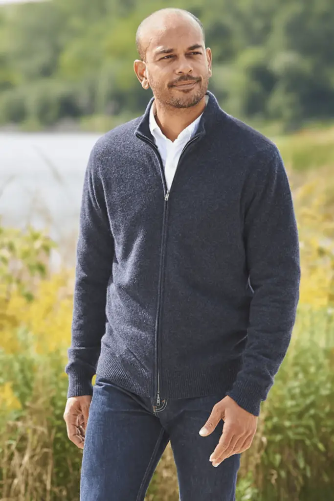 Men Cashmere Sweater Outfit