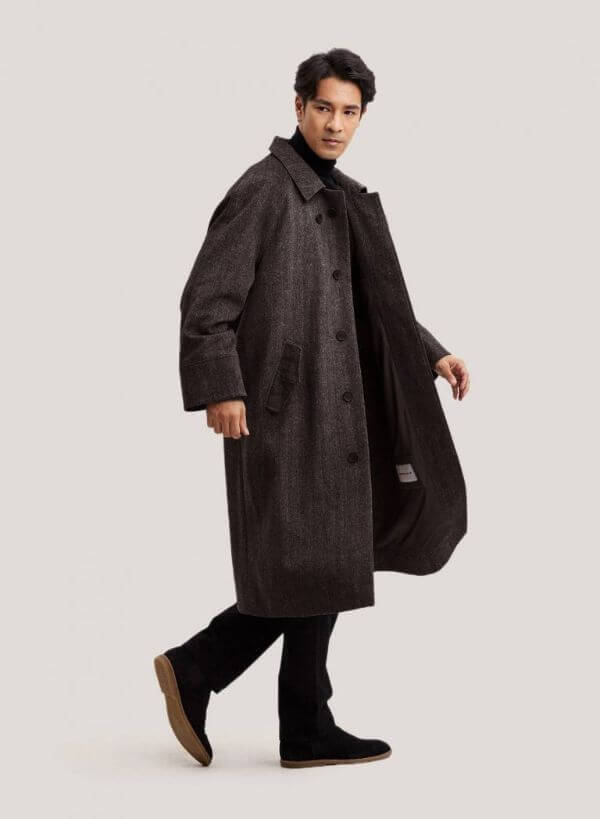 Men's Wool Overcoat Outfit