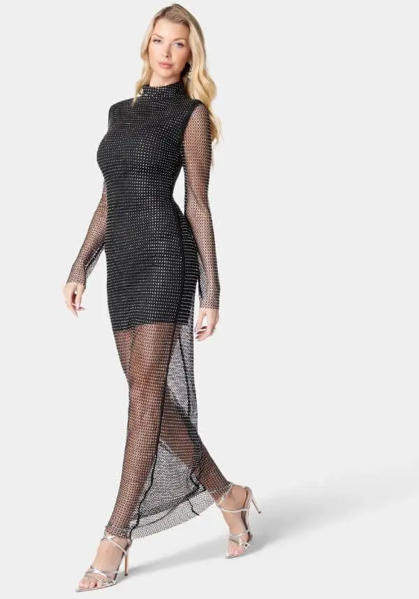 Mesh Gown Outfit Classy
