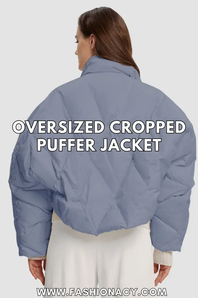 Oversized Cropped Puffer Jacket