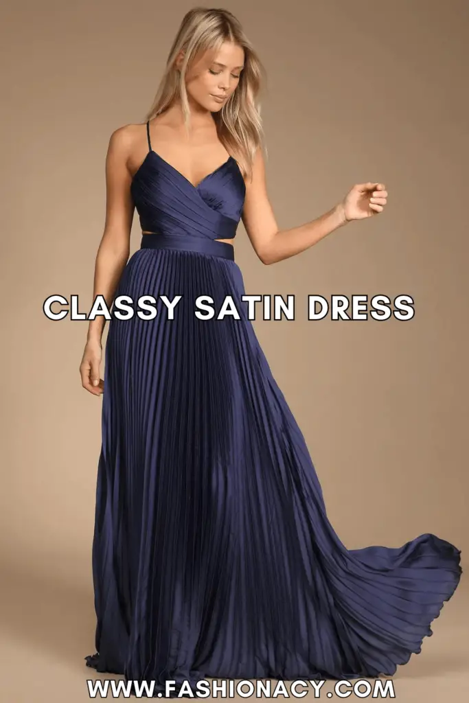 satin dress outfit classy