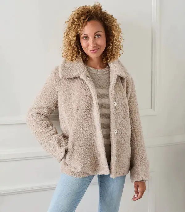 Sherpa Fur Jacket Outfit