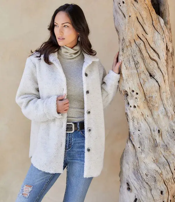 Sherpa Jacket Outfit Winter