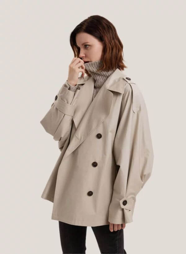 Short Trench Coat Outfit Fall