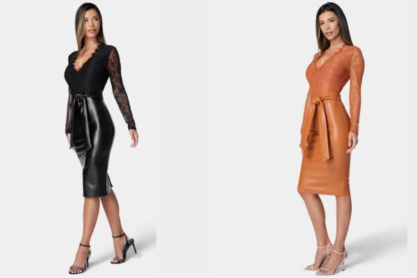 Vegan Leather Dresses