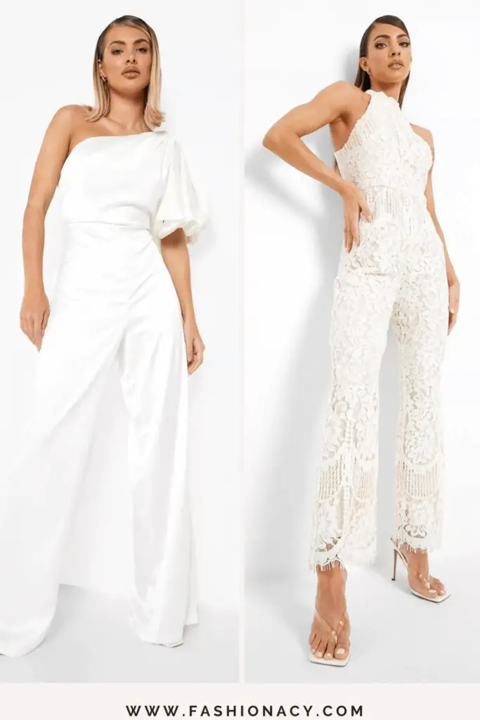 Wedding White Jumpsuits For Women