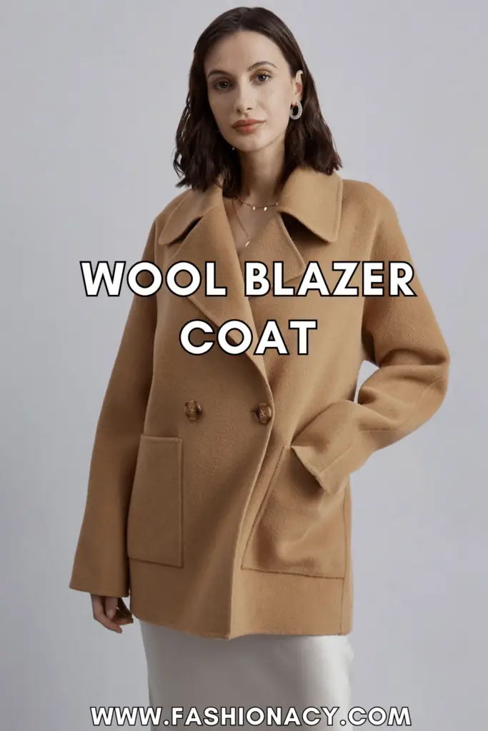 Wool Blazer Coat