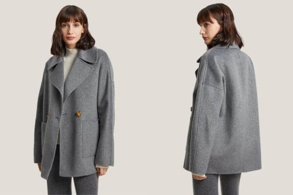 Wool Peacoat Woman Outfit