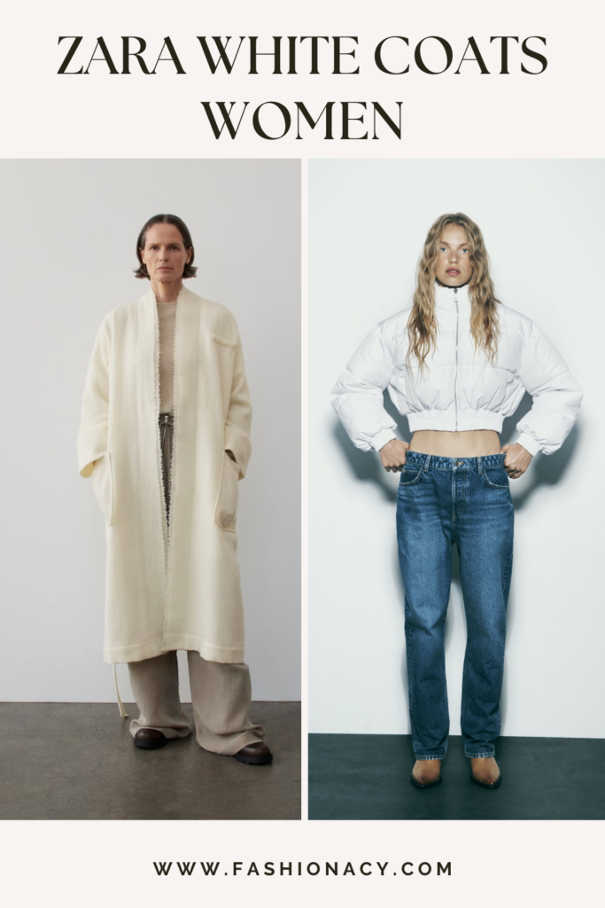 Zara Coats Women White