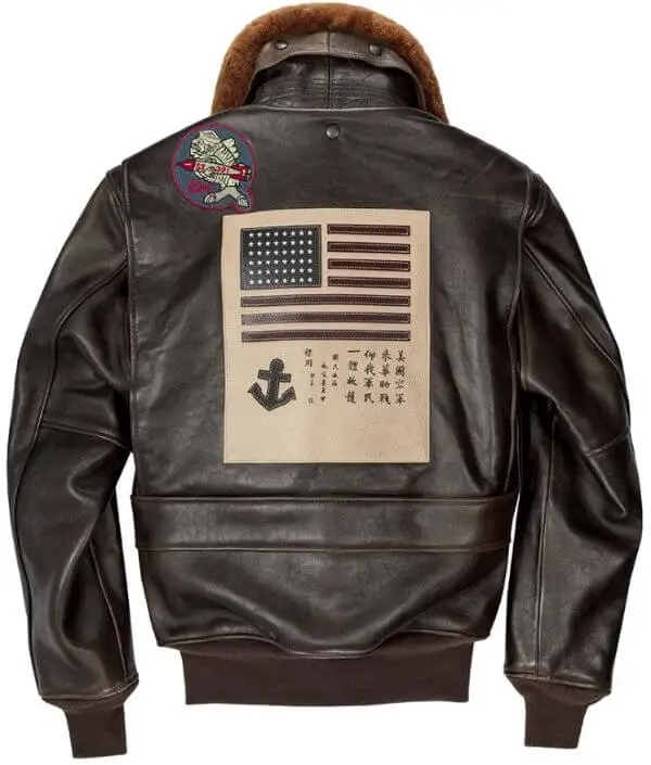 Men's Black Leather Pilot Jacket (From Top Gun)