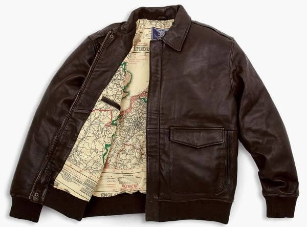 Brown Leather Flight Jacket